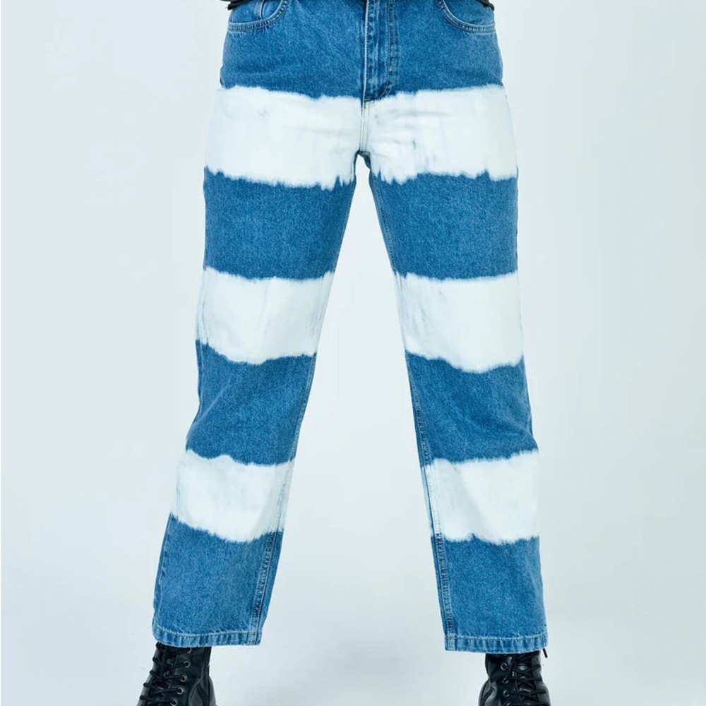 The Ragged Priest Free People Ragged Dad Jeans - Bleach